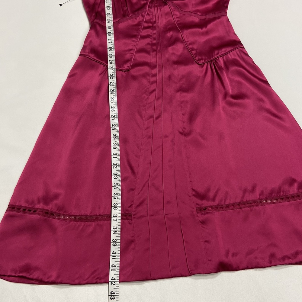 Marc Jacobs 100% Silk Slip Dress Size 10 NWT pink Y2K twilight festival midi - Picture 11 of 16